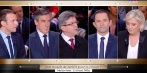 Capture d'écran du débat TF1