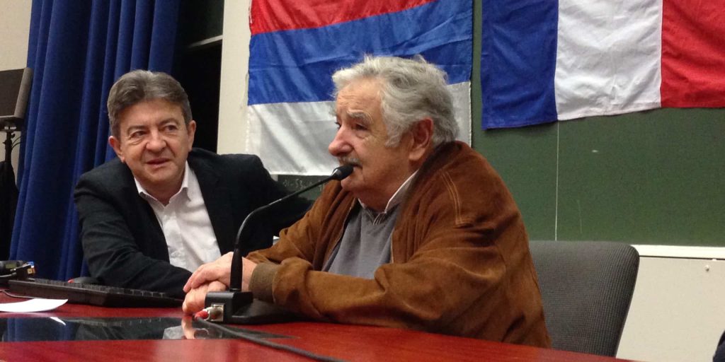conference avec jose pepe mujica jean-luc melenchon
