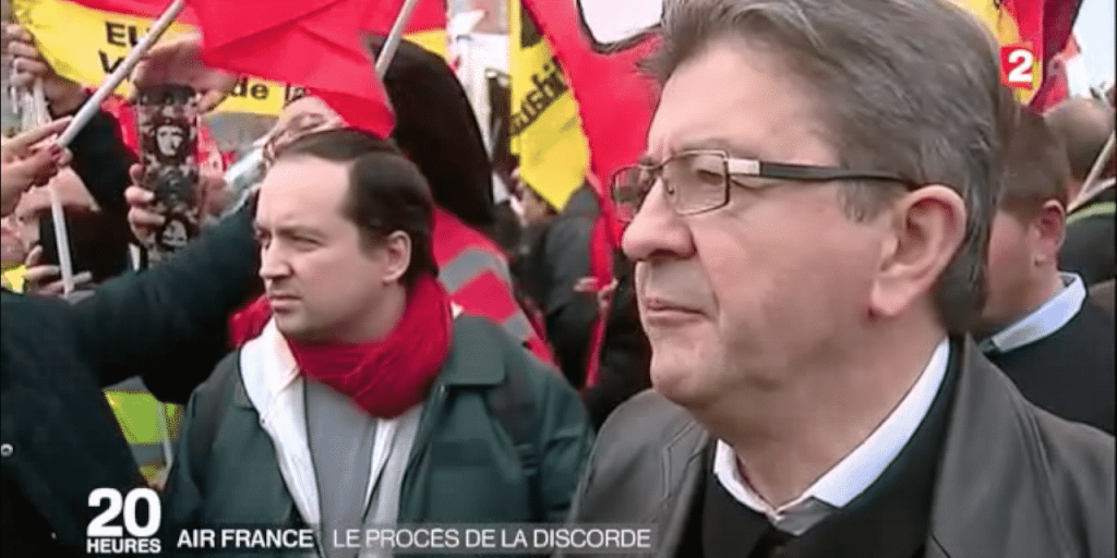 melenchon air france represailles