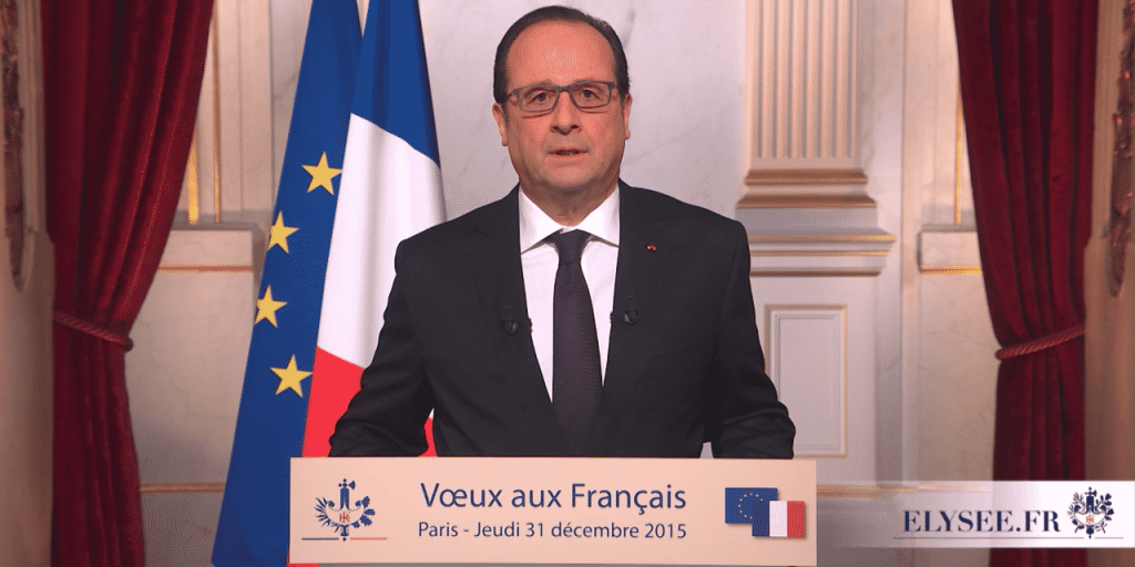 vœux francois hollande jean luc melenchon