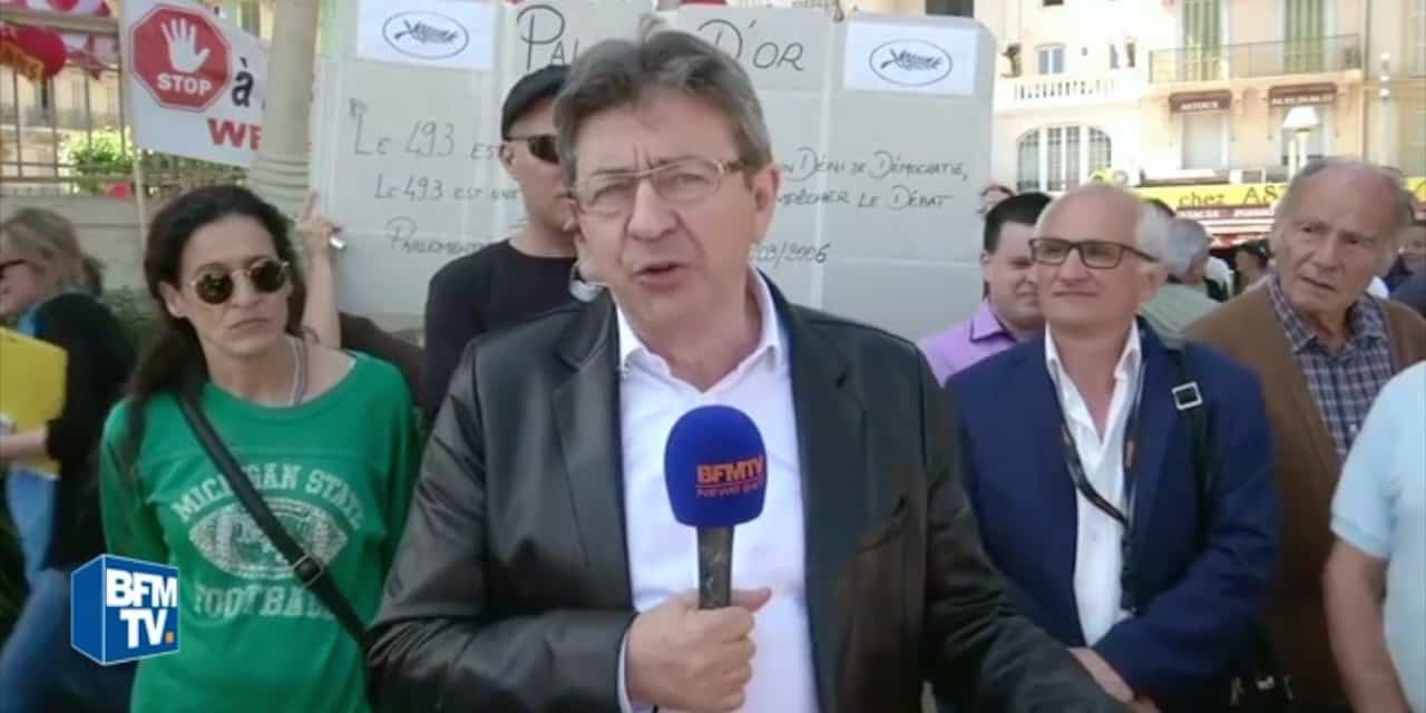 melenchon festival de cannes