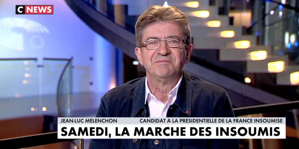 melenchon-cnews- 18 mars