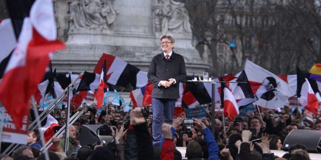Jean-Luc Mélenchon place de la République