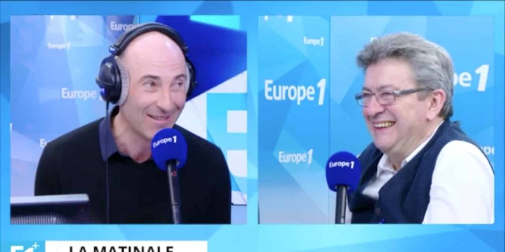 Jean-Luc Mélenchon et Nicolas Canteloup