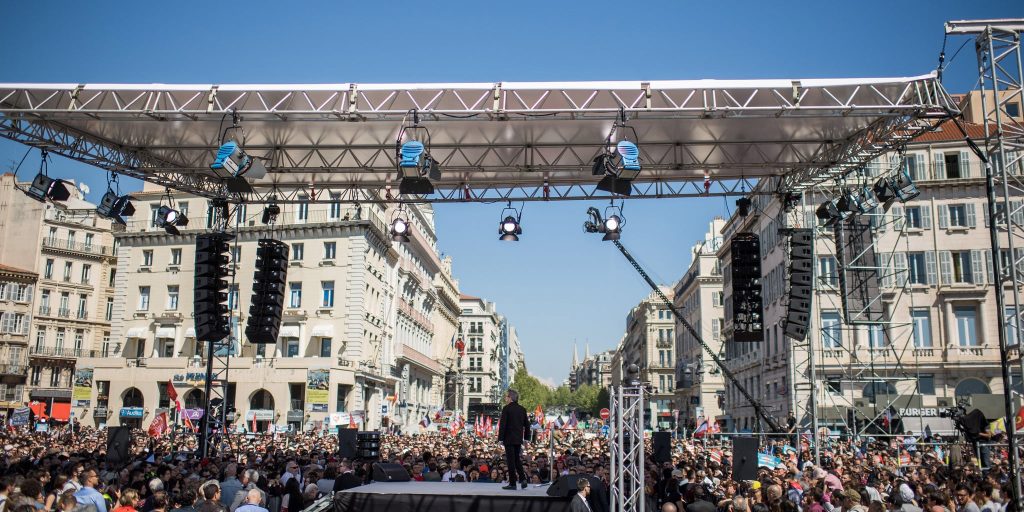 mélenchon au meeting de marseille