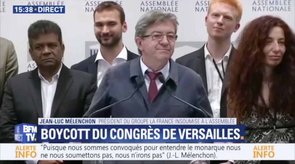 mélenchon versailles