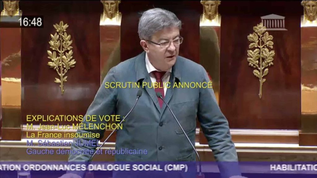 melenchon intervention pas fini avec nous