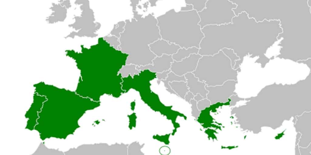 carte europe du sud