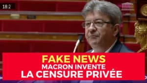 fake news macron censure