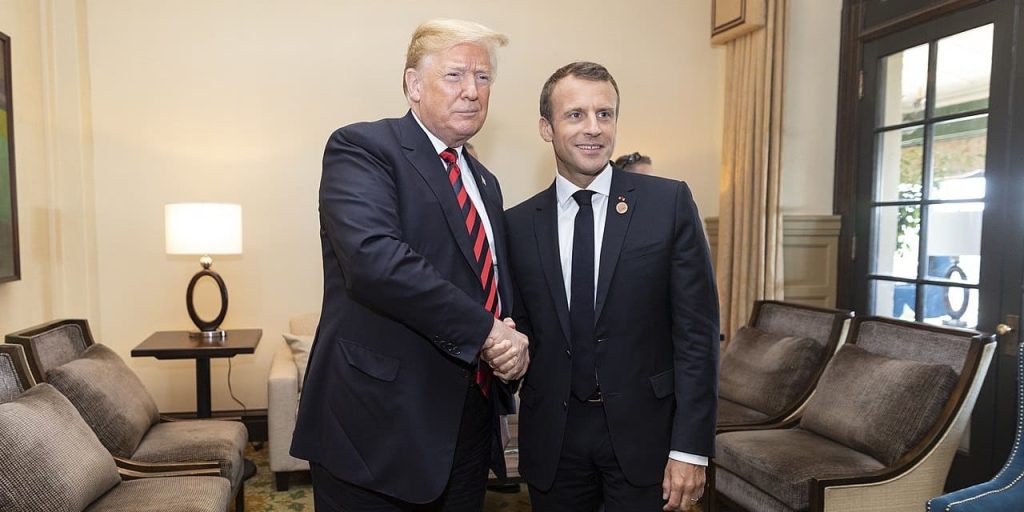 trump macron otan