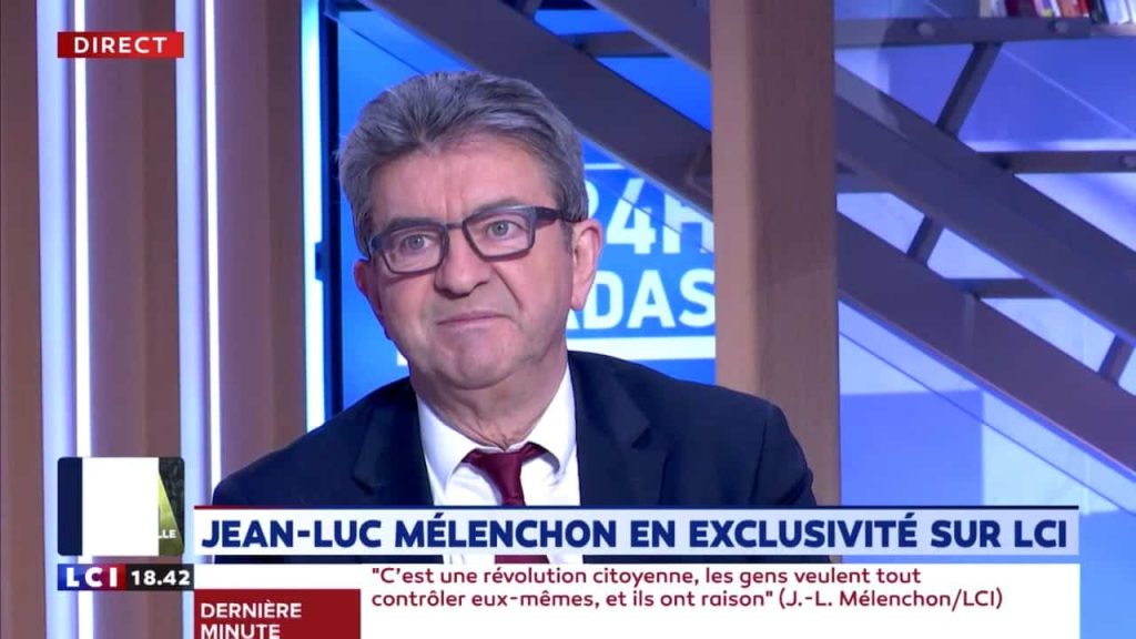 melenchon emission gilets jaunes