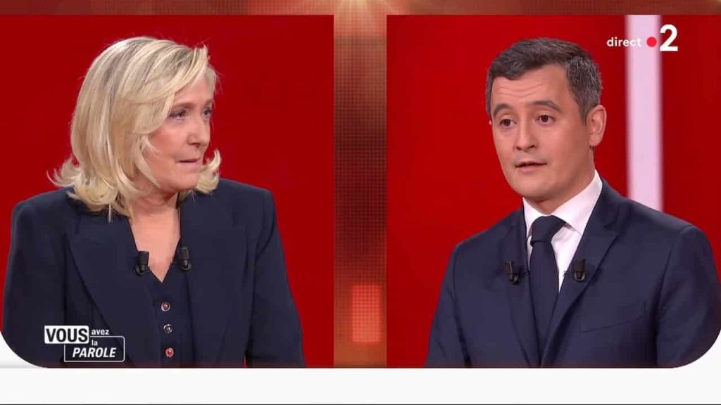 le pen darmanin france 2