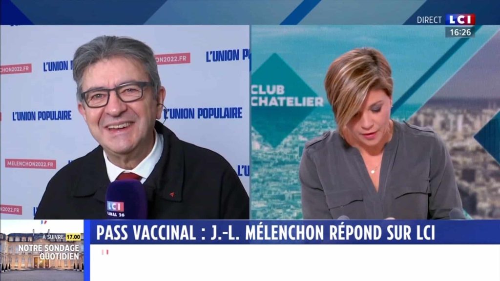 Melenchon lci non vaccines