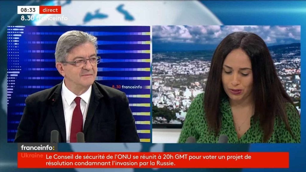 melenchon ukraine refugies
