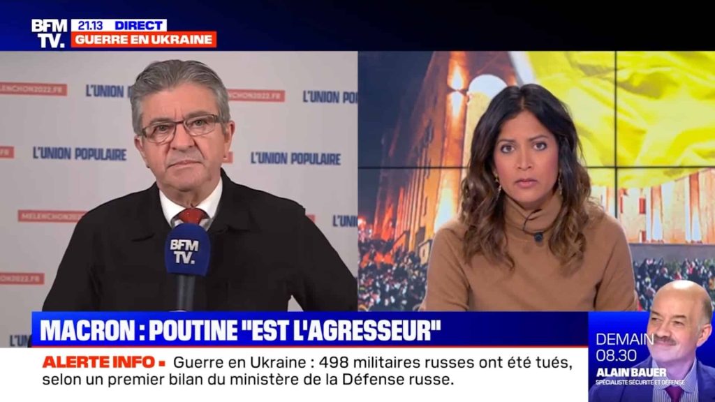 melenchon guerre nucleaire ukraine